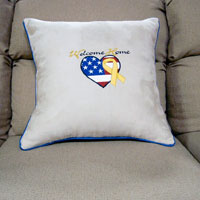 upholstered pillow on reupholstered couch CKCU - Great Bend, KS