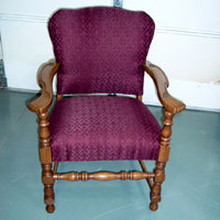 furniture reupholstery on chair, Central Kansas Custom Upholstery, Great Bend Kansas